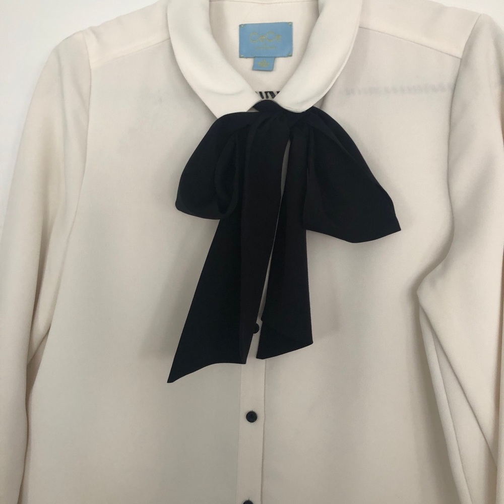 Women’s Long Sleeve Dress with Pussy Bow